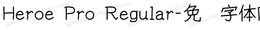 Heroe Pro Regular字体转换